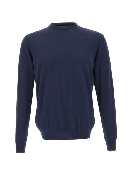  Peuterey Pull à Maille Côtelé - Bleu 