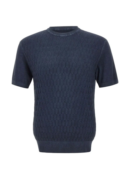  Peuterey Pull Mes à Manches Courtes - Bleu 