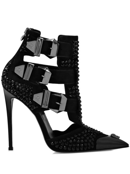  Philipp Plein Escarpins Skull 120 Mm - Noir 