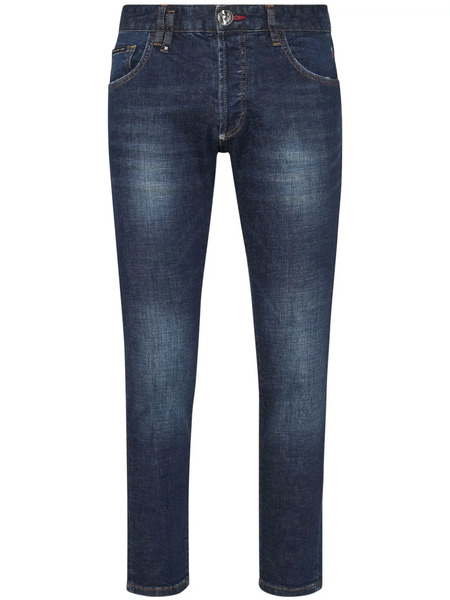  Philipp Plein Jean à Coupe Skinny - Bleu 