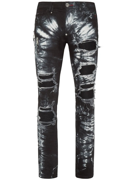 Philipp Plein Jean Rock Star à Coupe Skinny - Noir 