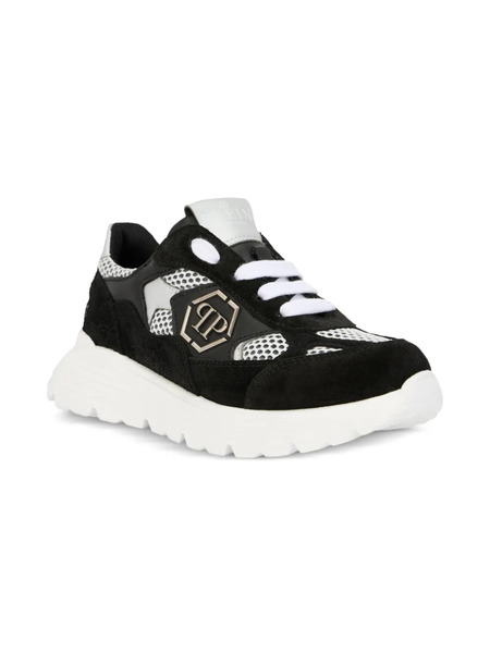  Philipp Plein Junior Baskets à Empiècements - Noir 