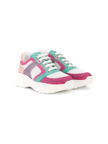  Philipp Plein Junior Baskets Runner - Blanc 