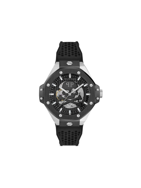  Philipp Plein « $keleton Royal Stainless Steel Watches » - Noir 
