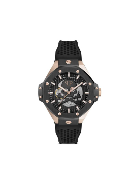  Philipp Plein « $keleton Royal Stainless Steel Watches » - Noir 