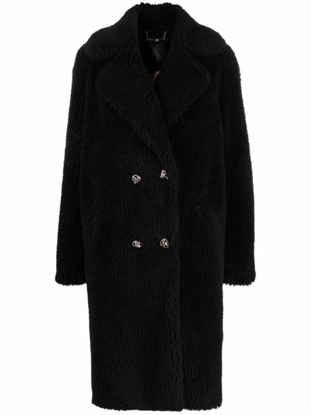  Philipp Plein Manteau Long à Boutonnière Croisée - Noir 