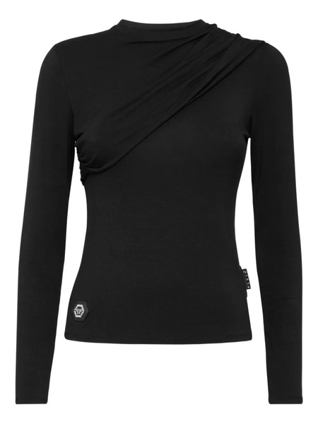  Philipp Plein Pull à Design Drapé - Noir 