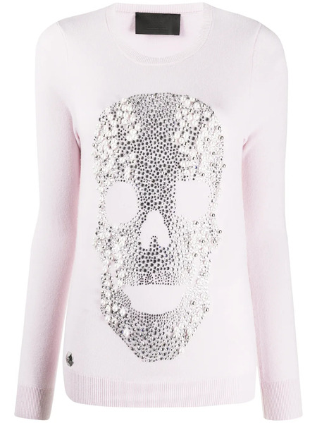  Philipp Plein Pull à Ornements - Rose 