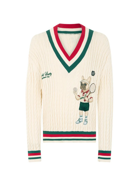  Philipp Plein Pull Tennis Club - Tons Neutres 