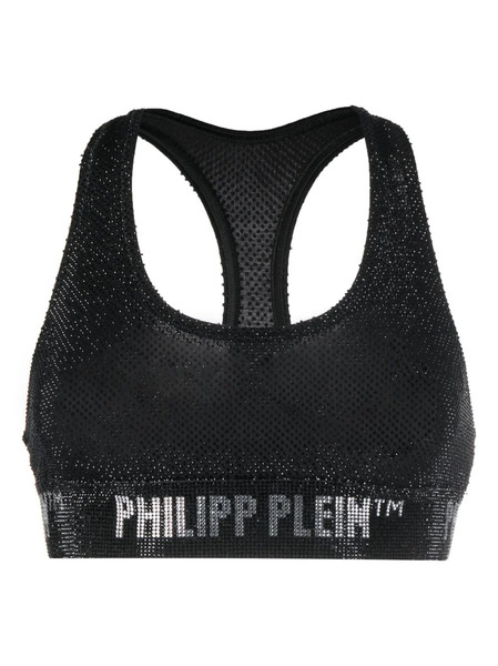  Philipp Plein Soutien-gorge à Ornements En Cristal - Noir 