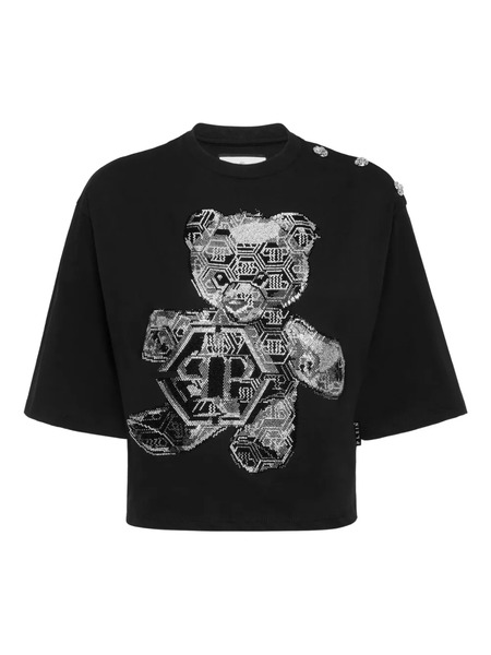  Philipp Plein T-shirt à Ornements En Cristal - Noir 