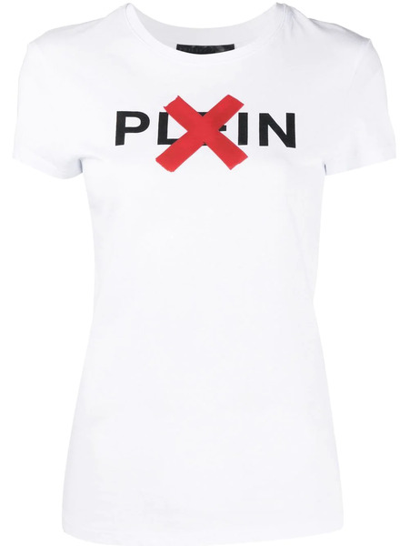  Philipp Plein T-shirt En Coton à Logo Imprimé - Blanc 