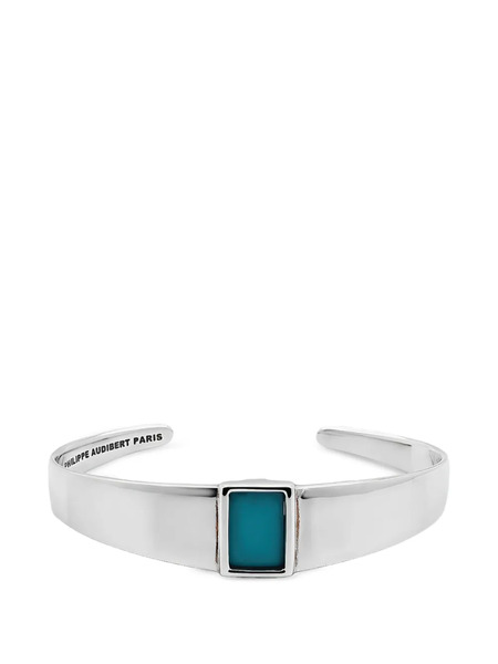  Philippe Audibert Bracelet à Ornements De Pierres - Argent 