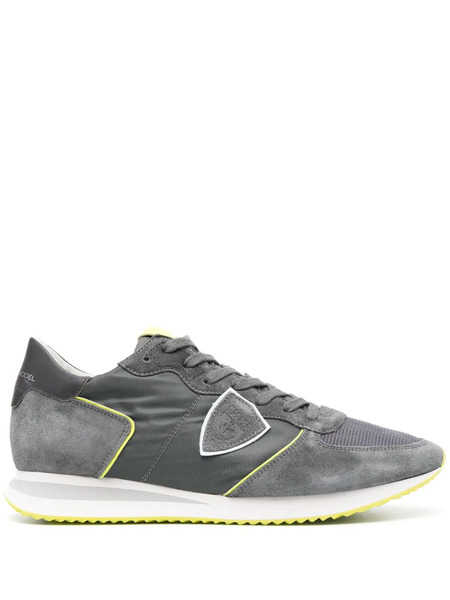  Philippe Model Paris Baskets Trpx Running En Cuir - Gris 