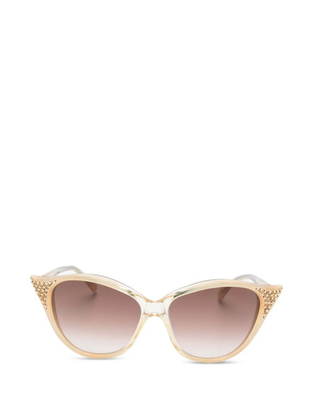  Pierre Cardin Pre-owned Lunettes De Soleil à Monture Papillon Ornementée (années 1980) - Tons Neutres 