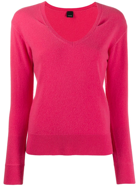  Pinko Pull à Col V - Rose 