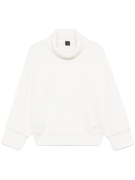  Pinko Pull à Logo Brodé - Blanc 