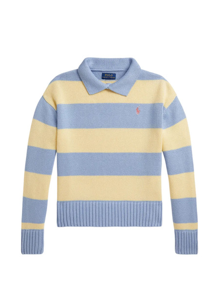  Polo Ralph Lauren Kids Pull à Rayures - Bleu 