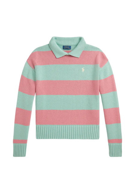  Polo Ralph Lauren Kids Pull à Rayures - Vert 