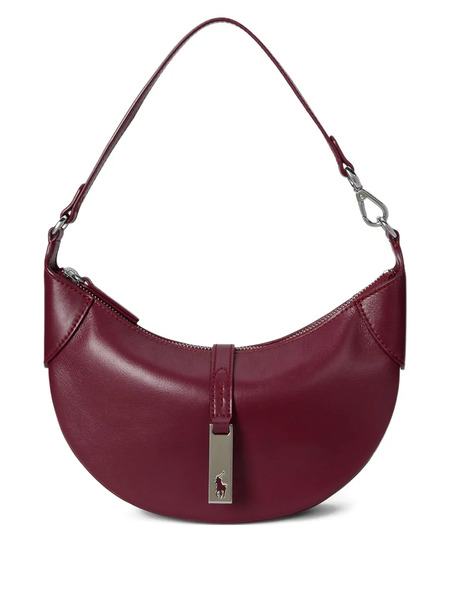  Polo Ralph Lauren Mini Sac Porté épaule En Cuir Polo Id - Rouge 