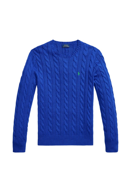  Polo Ralph Lauren Pull En Maille Torsadée - Bleu 