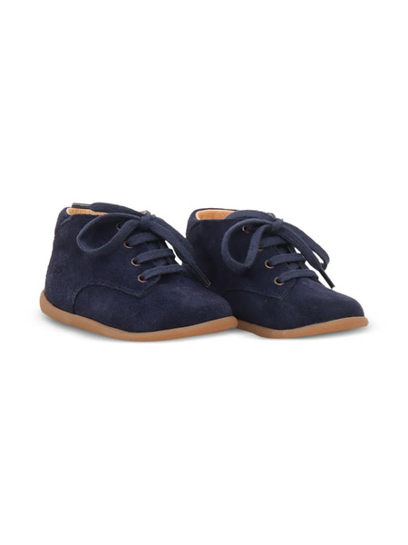  Pom D’api Kids Baskets En Daim à Lacets - Bleu 