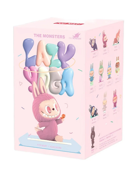  Pop Mart Peluche Labubu The Monsters Lazy Yoga Series - Violet 
