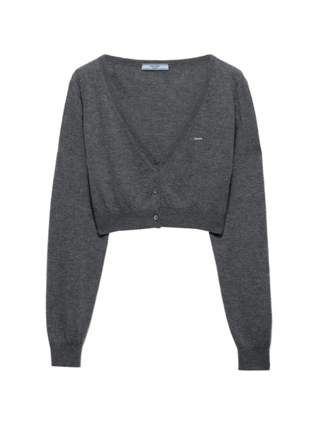  Prada Cardigan Crop - Gris 