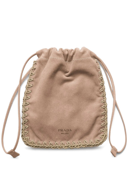  Prada Coque En Daim Pour Smartphone - Tons Neutres 