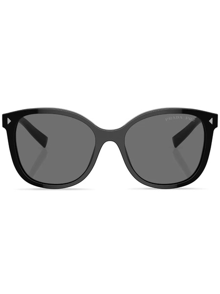  Prada Eyewear Lunettes De Soleil Prada Symbole à Monture Ronde - Noir 