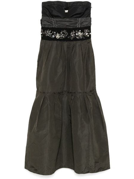  Prada Pre-owned Robe à Ornements De Perles (2006) - Noir 