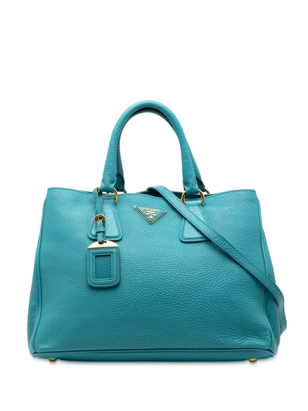  Prada Pre-owned Sac à Bandoulière Open En Cuir Vitello Daino (2010-2025) - Bleu 