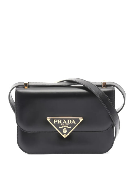  Prada Pre-owned Sac Porté épaule Emblème En Cuir (années 2010) - Noir 