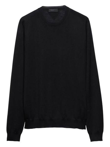  Prada Pull à Col Rond - Noir 
