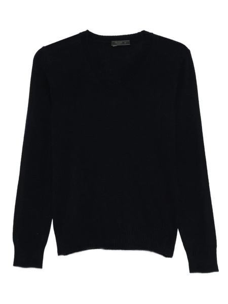  Prada Pull à Col V - Bleu 