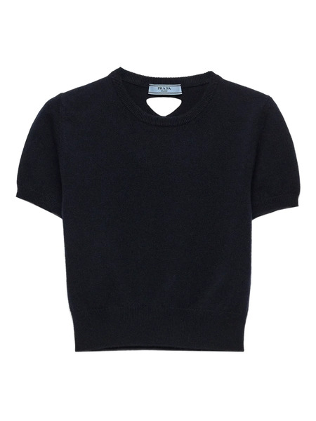  Prada Pull à Manches Courtes - Bleu 