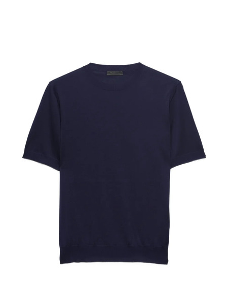  Prada Pull à Manches Courtes - Bleu 