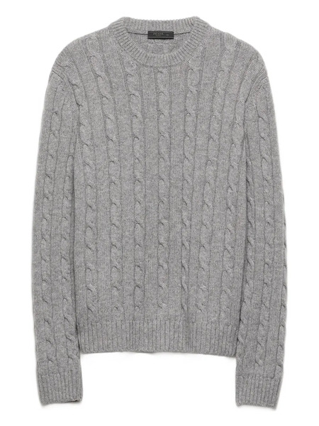  Prada Pull En Cachemire - Gris 