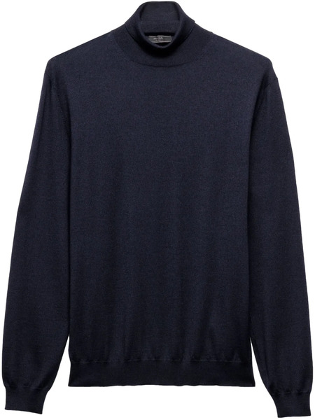  Prada Pull En Maille Fine à Col Roulé - Bleu 