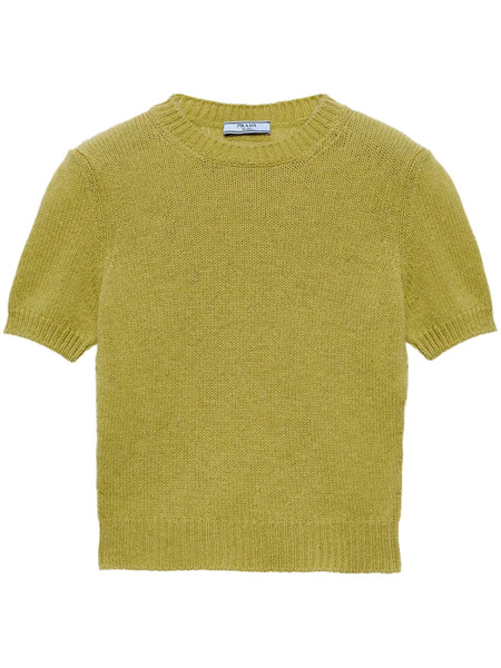  Prada Pull En Maille Fine - Vert 