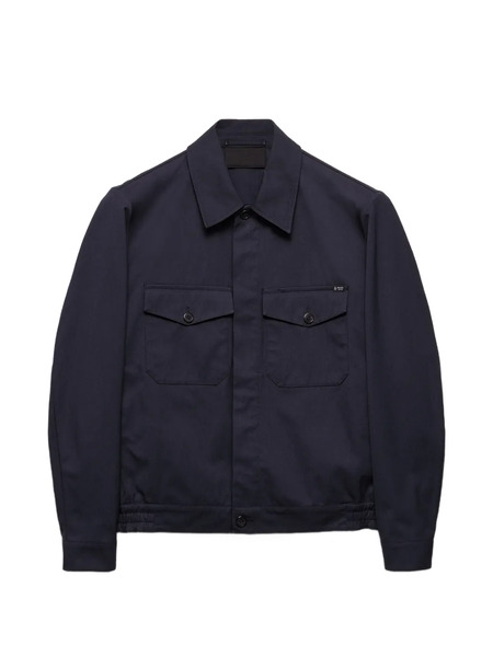  Prada Veste Zippée à Capuche - Bleu 