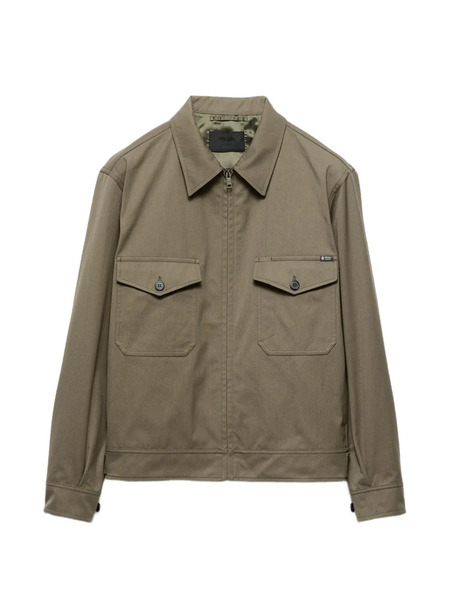  Prada Veste Zippée à Capuche - Vert 