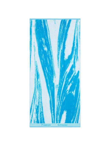  Proenza Schouler Serviette De Bain à Imprimé Abstrait - Bleu 