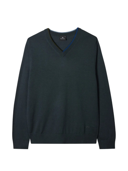  Ps Paul Smith Pull à Col V - Bleu 