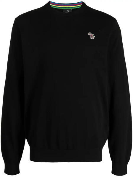  Ps Paul Smith Pull à Patch Zèbre - Noir 