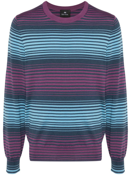  Ps Paul Smith Pull à Rayures - Bleu 