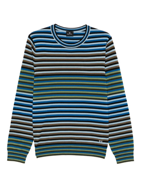  Ps Paul Smith Pull à Rayures - Bleu 