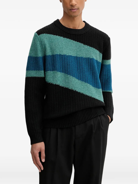  Ps Paul Smith Pull à Rayures - Noir 