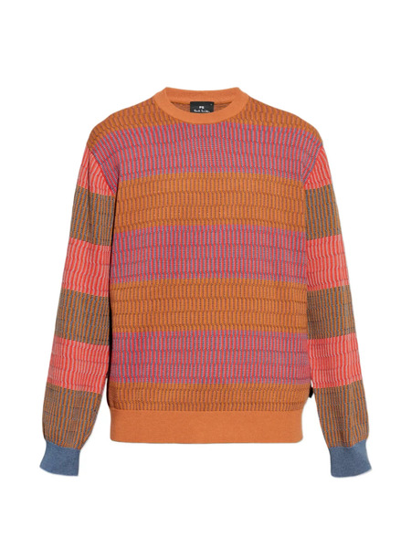  Ps Paul Smith Pull à Rayures - Orange 