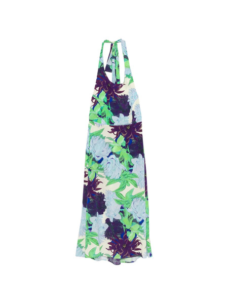  Psophia Floral-print Halterneck Maxi Dress - Tons Neutres 